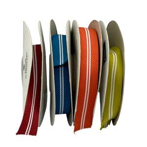 Stampin Up! Grosgrain Striped Ribbon Bundle 5/8" Width In Color Retired